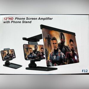 12in Phone Screen Magnifier–3D HD Mobile Phone Screen Amplifier Projector.